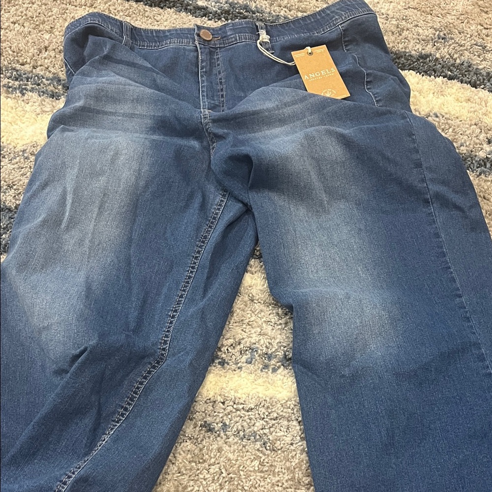 Angels Blue Flare & Wide Leg Jeans